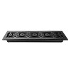 "Flower" Iron Wall Register with Louver - 2-1/4" x 14" (3-7/8" x 15-1/4" Overall)